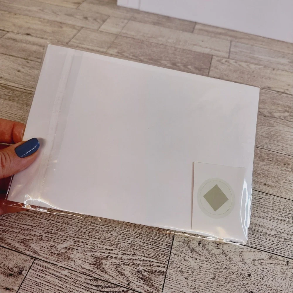 Sage Green Diamond Hallmark Expressions‎ Blank Note Card Set Seal Any Occasion